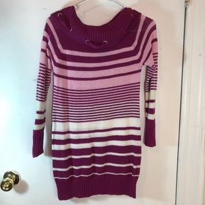 Purple Stripped Dress/Shirt Fall🍂